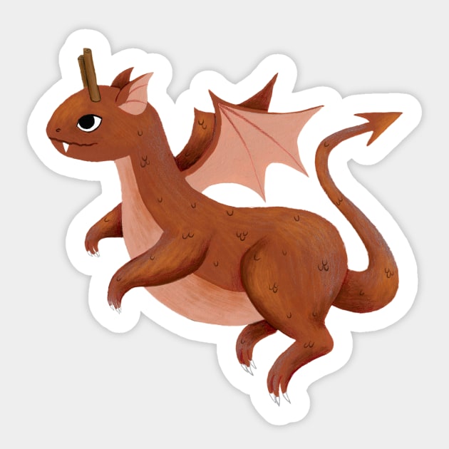 cinnamon dragon Sticker by annyamarttinen